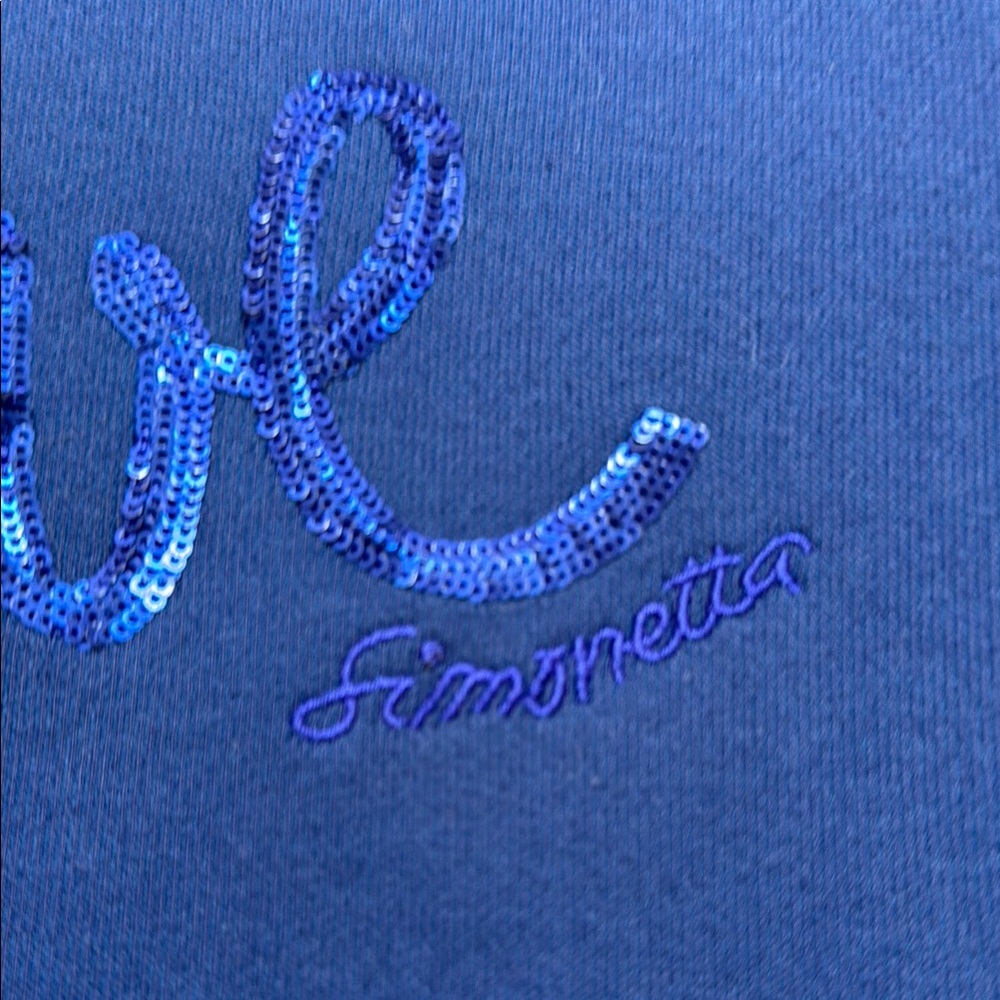 Girls' Blue Ruffle Sleeve Top - Picture 3 of 7